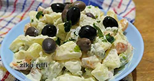 SALADE DE POMMES DE TERRE TIÈDE AU FENOUIL FAÇON MACÉDOINE DE LÉGUMES À LA MAYONNAISE