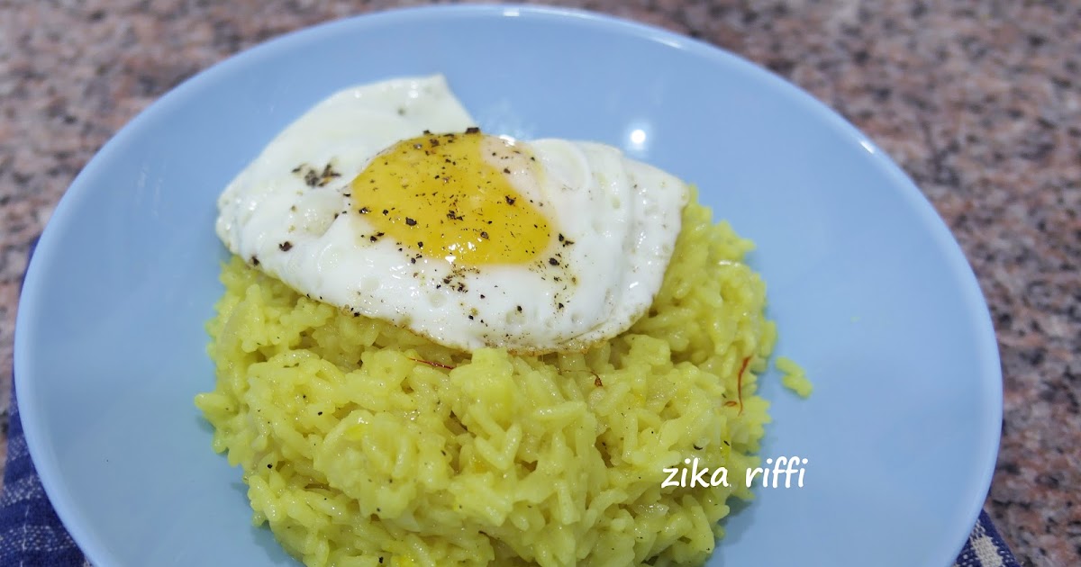 RIZ AU SAFRAN ET ŒUF AU PLAT FAÇON RISOTTO