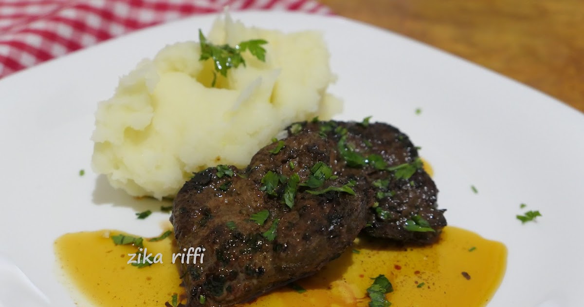 FOIE DE VEAU BRAISÉ À L'AIL ET SA PURÉE DE POMME DE TERRE À L'ANCIENNE