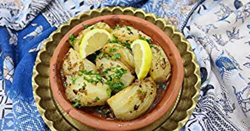 TORCHI BESBES- ENTRÉE CHAUDE DE FENOUIL BRAISÉ À L'AIL- PIMENT OISEAU ET CITRON-TERROIR BÔNOIS