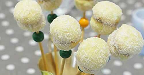 CAKE POP- CITRON- MIEL ET NOIX DE COCO