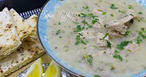 JÉRI ABYAD B RAWZ- SOUPE BLANCHE TRADITIONNELLE AU RIZ- DÉBUTANTS ET ÉTUDIANTS- جاري أبيض بالروز