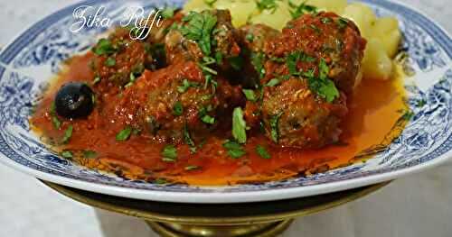 KEFTA SARDINES AU BOULGHOUR ET SA FONDUE DE TOMATES