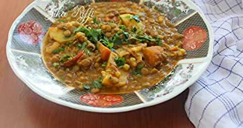 SOUPES DE LENTILLES AU CHOU DE MAMAN