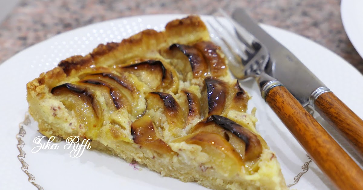 TARTE AUX POMMES - CRÈME AUX AMANDES ET MIEL PUR