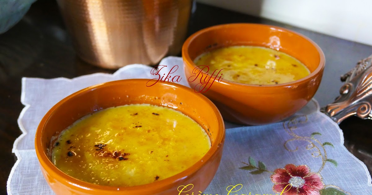 CREME BRÛLÉE FACILE AU MIEL ET À LA VANILLE