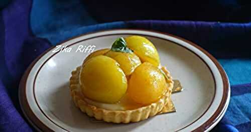 TARTELETTES AUX PRUNES MIRABELLES ET CRÈME PÂTISSIÈRE