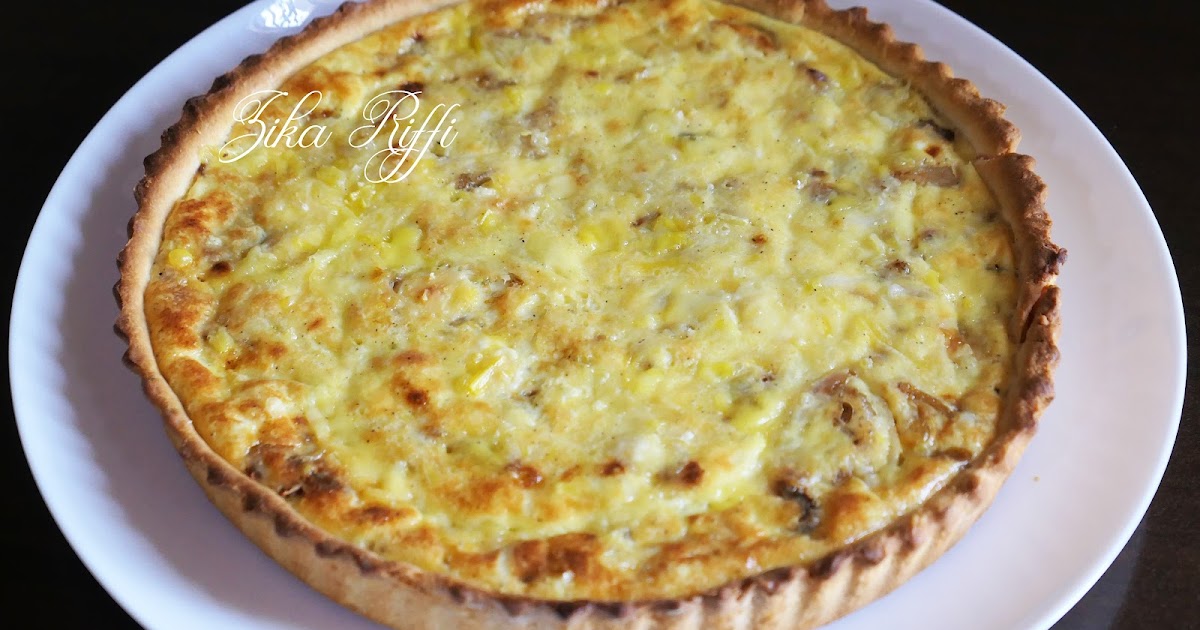 QUICHE AU POULET ET OIGNONS VERTS À LA CRÈME ET RICOTTA