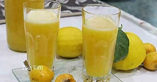 CITRONNADE AUX NÈFLES ET MIEL- FRUITS BIO DU JARDIN
