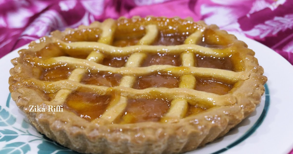 TARTE FONDANTE À LA CONFITURE D'ABRICOT- PÂTE AU ZESTE D'ORANGE ET AMANDE