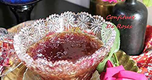 CONFITURE ANCESTRALE DE ROSES ROUGES AVEC TOUS LES DETAILS DU TERROIR BÔNOIS