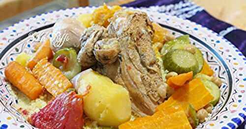 LE MEILLEUR COUSCOUS ALGÉRIEN DE L'ÉTÉ- POULET FERMIER ET LÉGUMES FRAIS DE SAISON