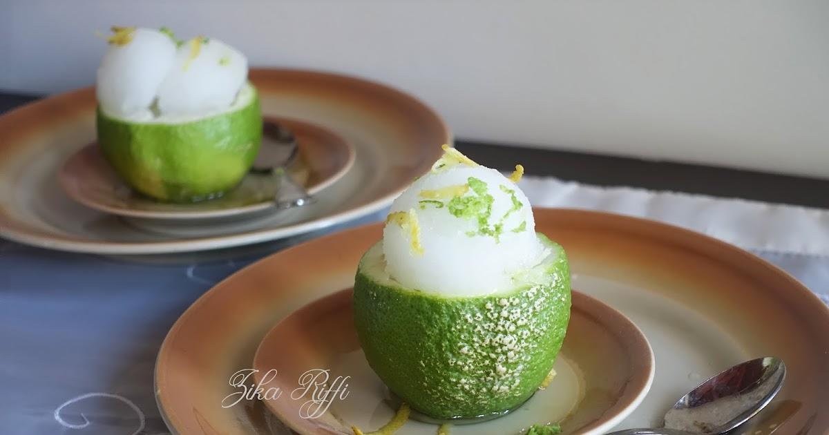 CRÉPONNÉ- SORBET AU CITRON VERT ET CITRON BERGAMOTE- AVEC OU SANS SORBETIÈRE