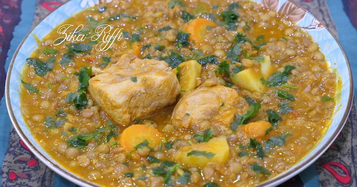 PLATS DE LENTILLES VERTES AU VEAU DE LAIT (MARKA 3DESS)
