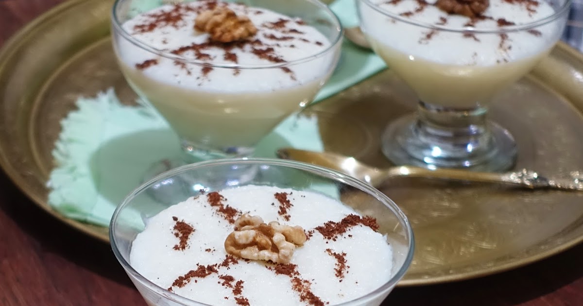 RIZ AU LAIT CREMEUX AU MAHLEPI- MAÏZENA- NOIX ET CANNELLE