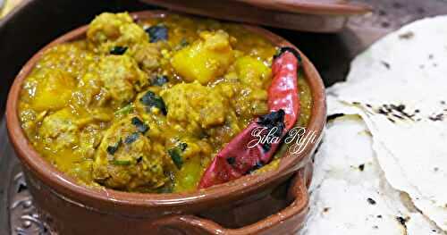 CURRY DE LENTILLES ET POMMES DE TERRE AUX BOULETTES DE VEAU ET PRÉPARATION DU CURRY MAISON - RECETTE À MA FACON