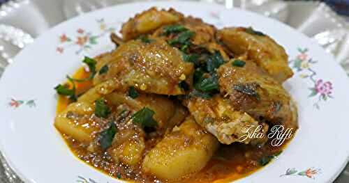 RAGOÛT DE POMME DE TERRE AU FENOUIL ET POULET- SAUCE TOMATE RELEVÉE