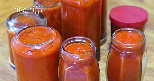 CRÈME DE POIVRONS ROUGES FRAIS- CONSERVES MAISON