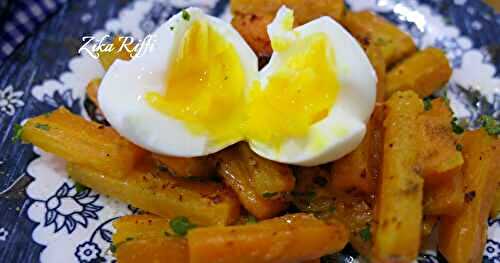 TORCHI SENNARYA TEBEL W CAROUIA- CAROTTES BRAISÉES AU CARVI- CORIANDRE À LA BÔNOISE- ENTRÉE RAMADAN