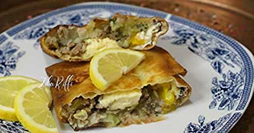 BRICKS- BOUREKS ANNABI- VIANDE HACHÉE ET POMME DE TERRE AUX ŒUFS ET FROMAGE