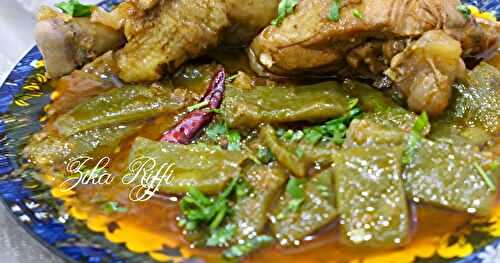 MIJOTÉ DE HARICOTS PLATS- POIS MANGE TOUT AU POULET FERMIER