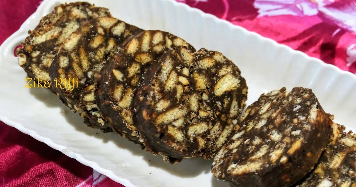EASY CAKE OU GÂTEAU MOSAÏQUE GREC AU CHOCOLAT- NOIX ET NOISETTES- SANS CUISSON