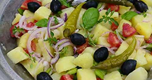 SALADE DE POMME DE TERRE AUX DEUX BASILIC - FIN VERT ET GENOVESE