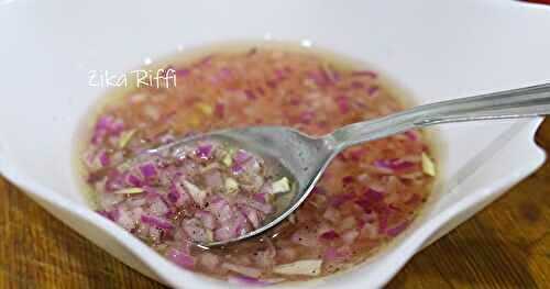 VINAIGRETTE AUX OIGNONS ROUGES