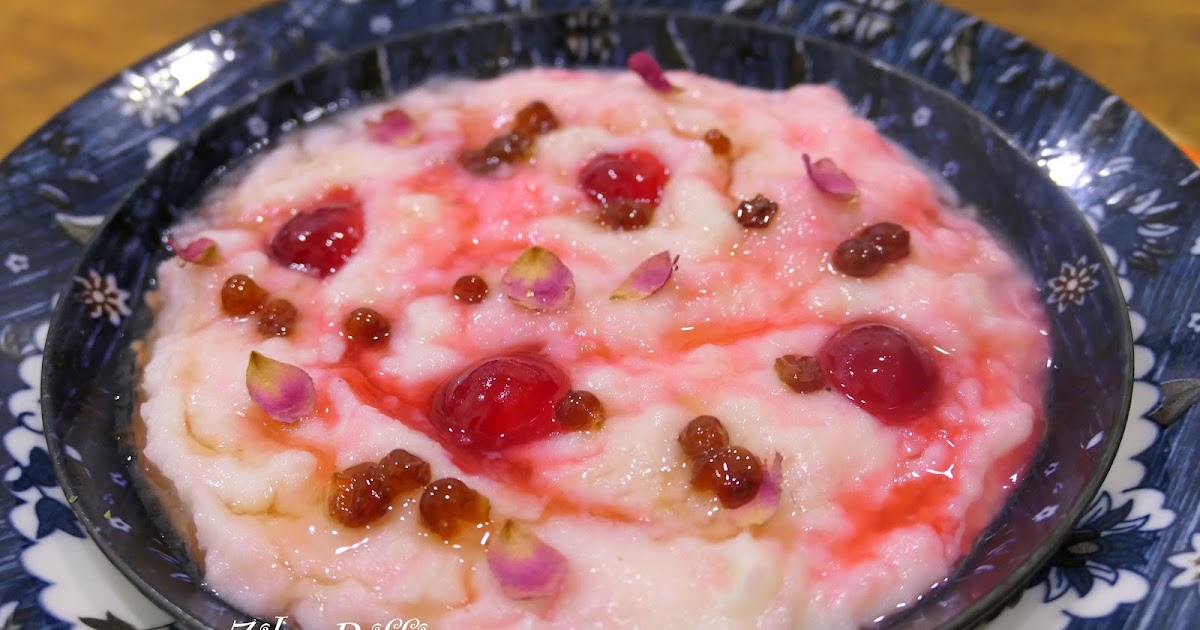 CRÈME DE RIZ CONCASSÉ AU SIROP DE CERISES- OCTOBRE ROSE