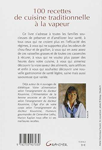 100 recettes de cuisine traditionnelle à la vapeur