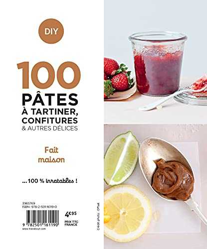 100 recettes pâtes à tartiner, confitures et autres délices - home made