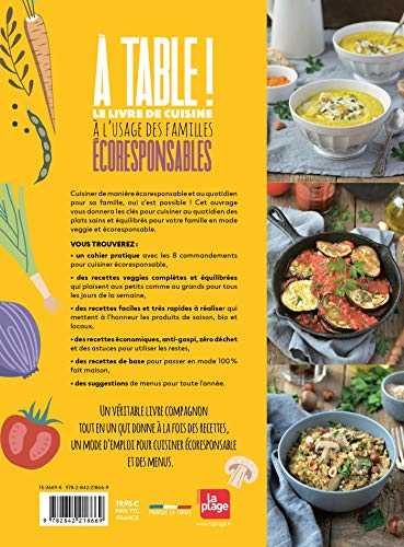 À table ! le livre de cuisine à l'usage des familles écoresponsables