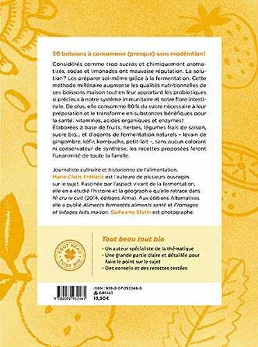 Boissons fermentées naturelles - sodas, limonades, kéfirs et kombuchas