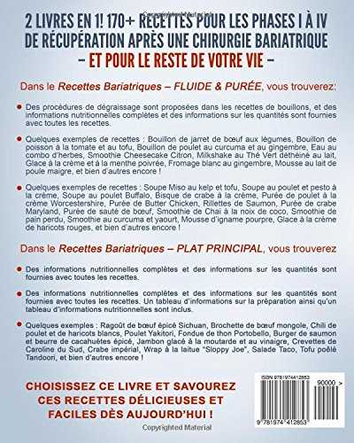 Bypass Gastrique: 2 Manuscrits - 170+ recettes pour les phases I à IV de récupération après une chirurgie bariatrique – et pour le reste de votre vie