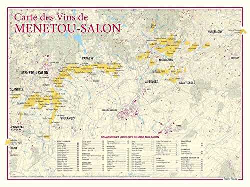 Carte des vins de menetou-salon