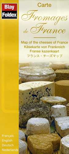 Carte fromages de france / map of the cheeses of france / käsekarte von frankreich