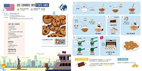 Chefclub Kids - Livre de Recettes du Monde pour Enfants - Livre de Cuisine - 20 Recettes pour Faire Voyager les Enfants avec les Tasses Chefclub Kids