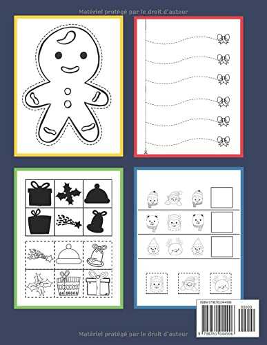 Coloriage Et Découpage Noël - Cahier d'activités pour enfants 3 Ans Et Plus: Apprendre À Découper Pour Enfants en Coloriant | Joli cadeau de noel pour garçons et filles