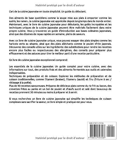 Cuisine Japonaise: Recettes Inratables au Quotidien : Recettes rapides et faciles (Livre de recette-livre cuisine)