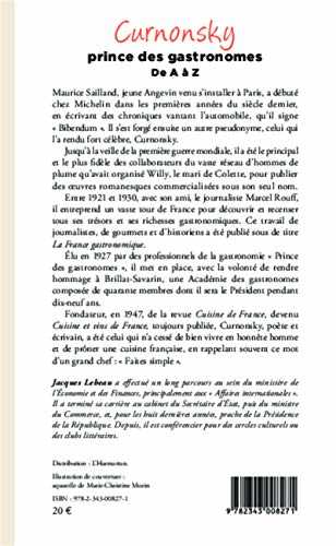 Curnonsky, prince des gastronomes de a à z