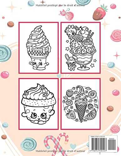 Desserts Sucrés Livre De Coloriage: Cahier grand format de coloriage art thérapie anti stress avec biscuits sucrés, cupcakes, gâteaux, chocolats, fruits et crème glacée.