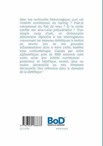 Dictionnaire alimentaire de rectocolite hémorragique