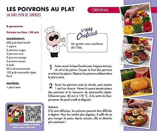 FRIGOBLOC HEBDOMADAIRE CHEFCLUB 2023 - 16 MOIS - (DE SEPT. 2022 À DÉC. 2023)