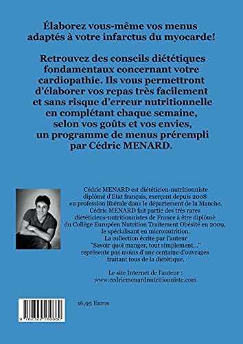 J'élabore mon planning de menus après mon infarctus du myocarde