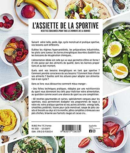 L'assiette de la sportive : recettes équilibrées pour tous les moments de la journée