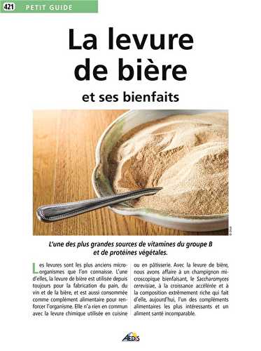 La levure de bière et ses bienfaits