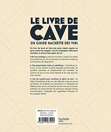 Le livre de cave du guide hachette des vins