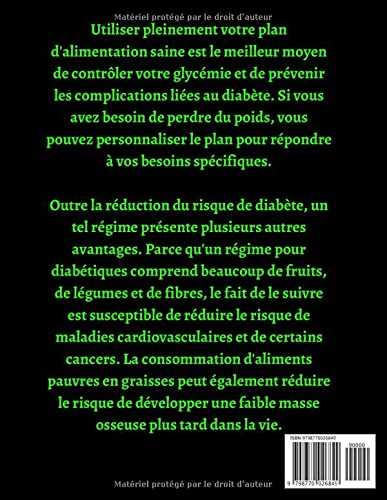 LE LIVRE DE CUISINE COMPLET DU DIABÈTE: 250 Recettes Saines Pour Le Nouveau Diagnostiqué Avecplan De Repas De 14 Jours Pour Gérer Le Prédiabète Et Le Diabète De Type 2