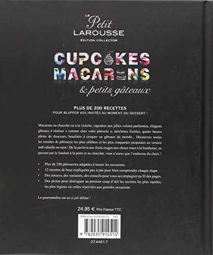Le petit larousse - cupcakes, macarons et petits gâteaux - édition collector