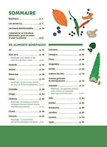 Les aliments bénéfiques : 50 trésors de la nature pour notre santé